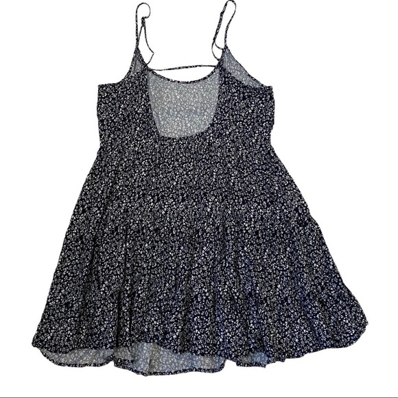 Divided Tiered Sundress Blue Floral Sz 12 - Picture 12 of 12